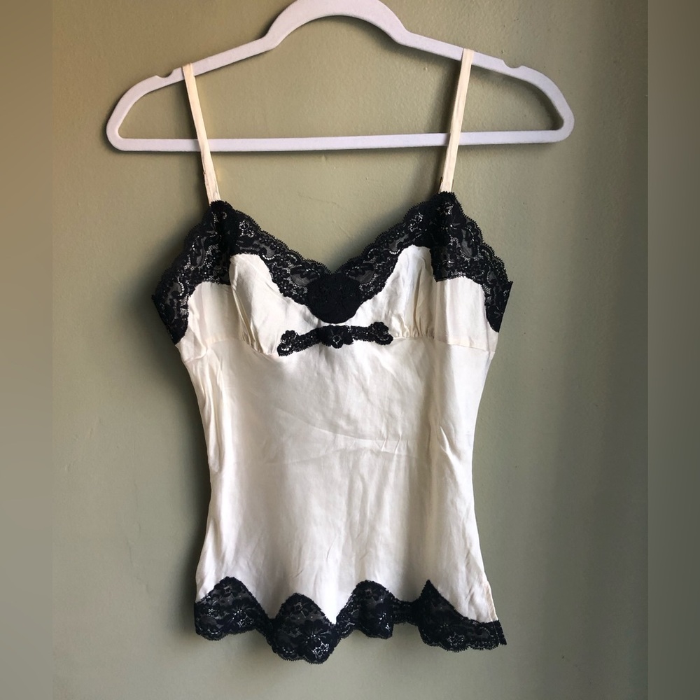 Express Silk Women Top Babydoll Milkmaid Coquette Balletcore Romance Size: S